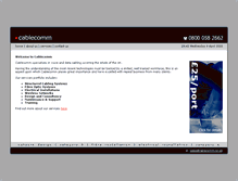 Tablet Screenshot of cablecomm.co.uk